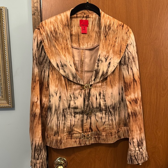 Christina Jackets & Blazers - Jacket with Collar and Gold Hardware